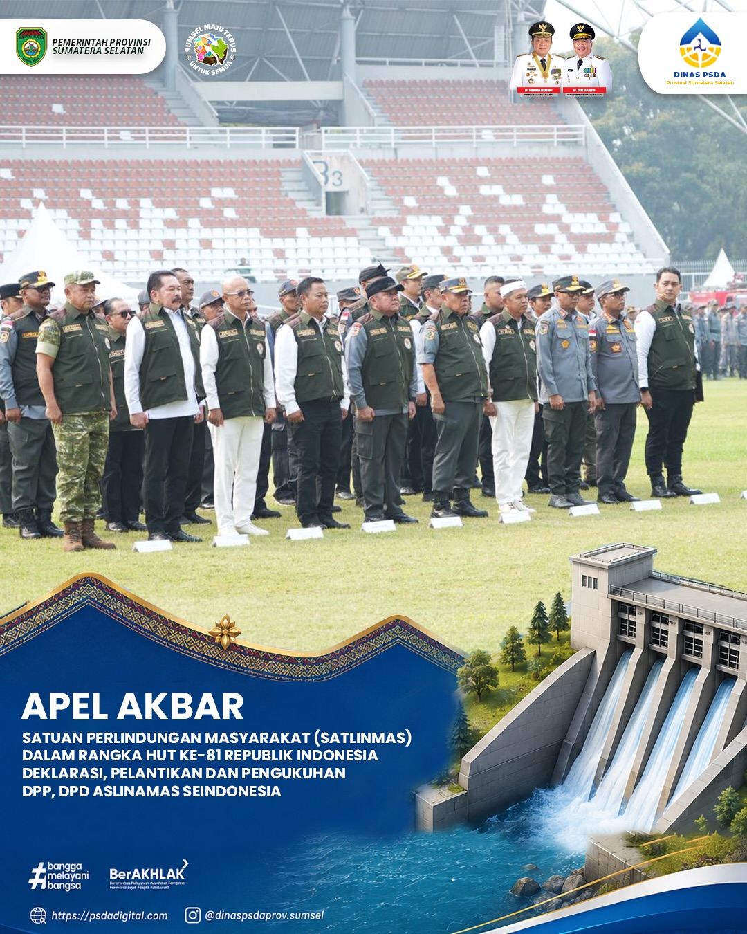 APEL AKBAR SATUAN PERLINDUNGAN MASYARAKAT (SATLINMAS)
